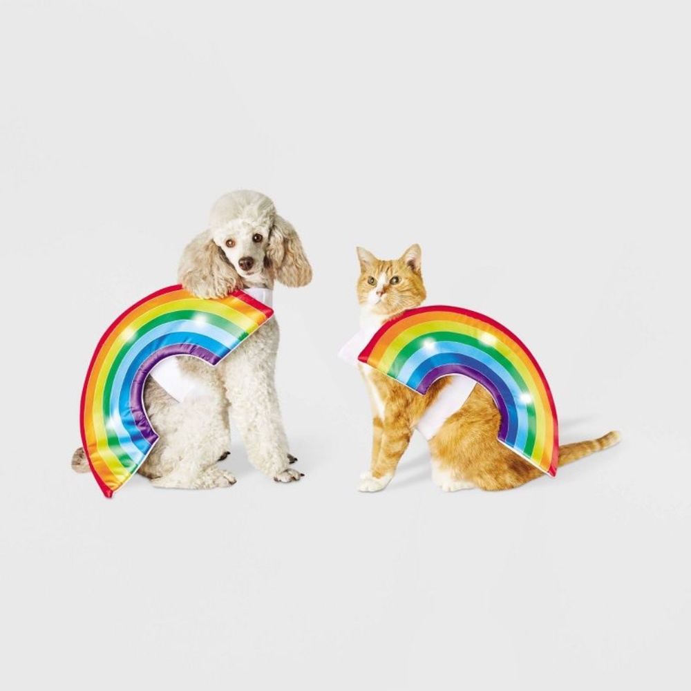 LED Rainbow Soft Brights Dog and Cat Costume - Hyde & EEK!